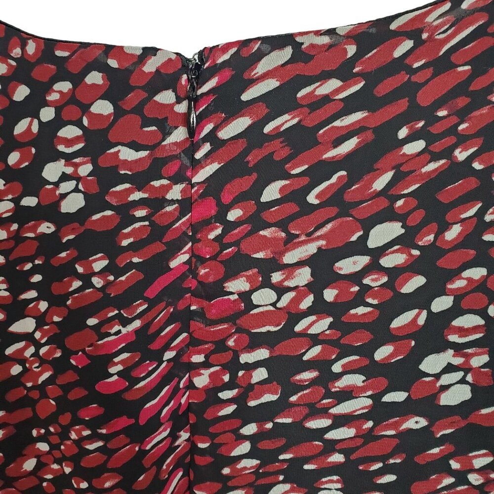 Lane Bryant Size 20 Dress Chiffon Faux Wrap Lined 3/4 Sleeve Flowy Lined Midi - Picture 10 of 10